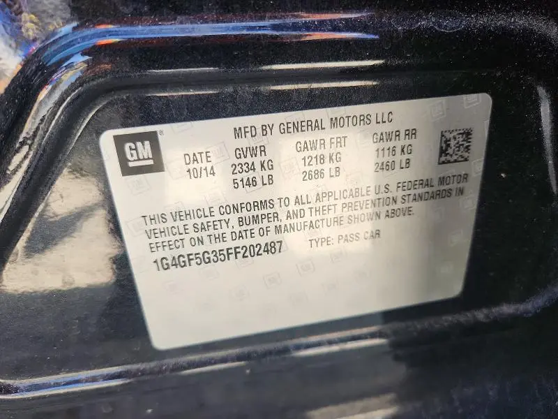 2015 BUICK LACROSSE PREMIUM  