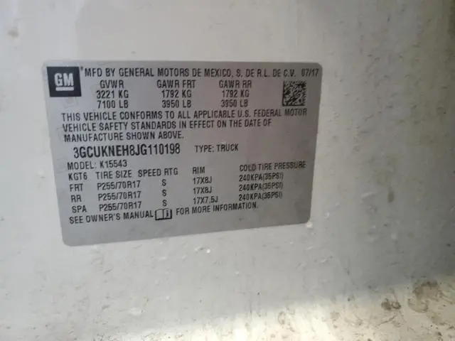 2018 CHEVROLET SILVERADO K1500  