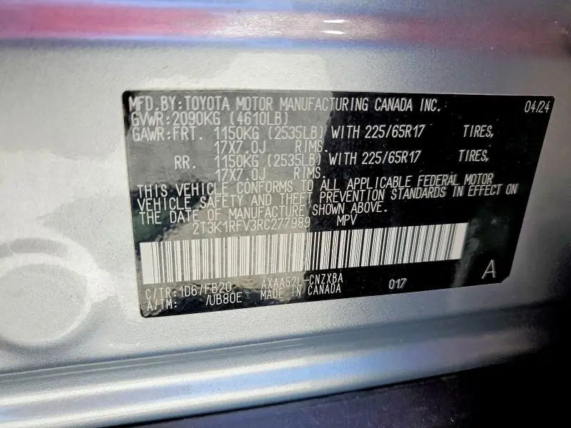 2024 TOYOTA RAV4 LE  