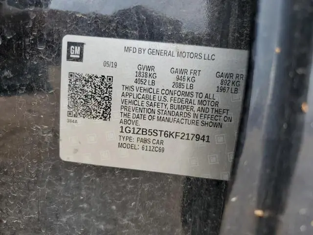 2019 CHEVROLET MALIBU LS  