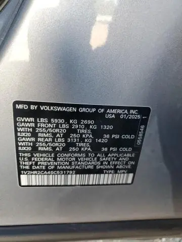 2025 VOLKSWAGEN ATLAS SE