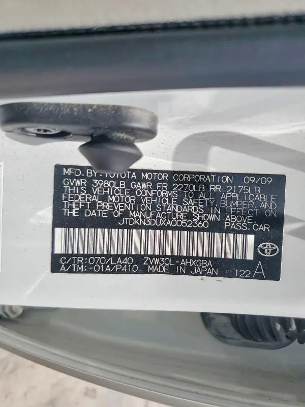 2010 TOYOTA PRIUS IV  