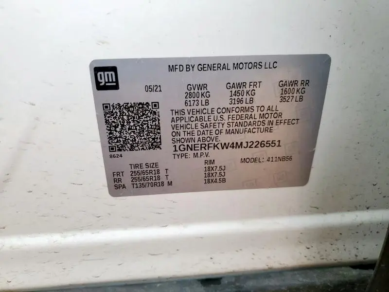 2021 CHEVROLET TRAVERSE LS  