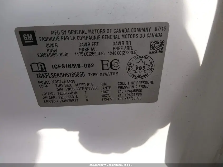 2017 GMC TERRAIN SLE-1
