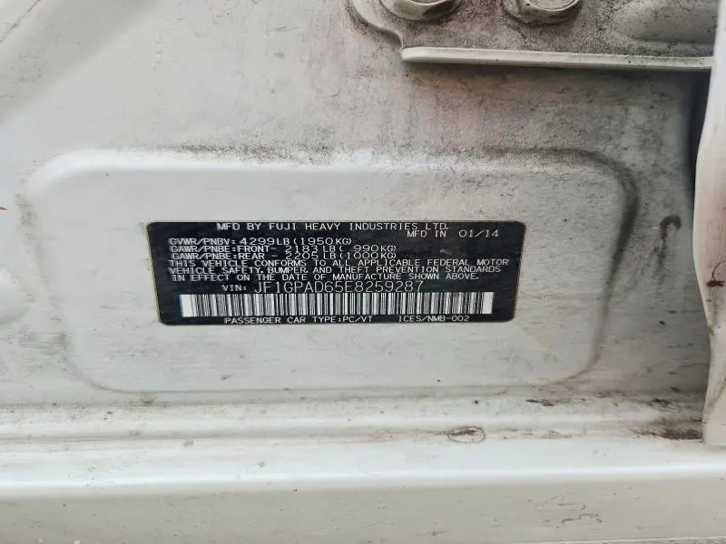 2014 SUBARU IMPREZA PREMIUM  