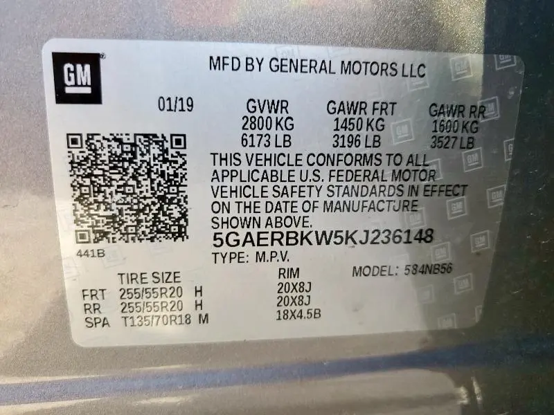 2019 BUICK ENCLAVE ESSENCE  