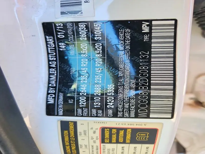 2013 MERCEDES-BENZ GLK 350 4MATIC  