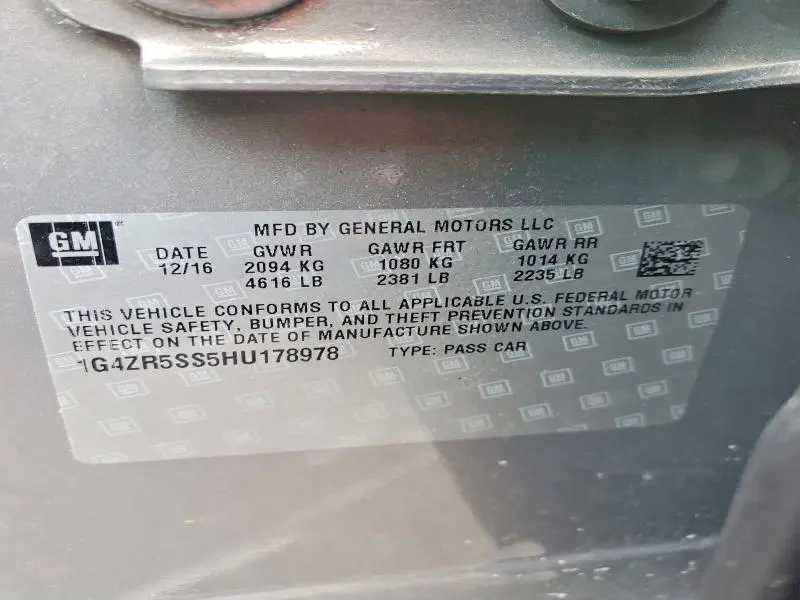 2017 BUICK LACROSSE PREMIUM  