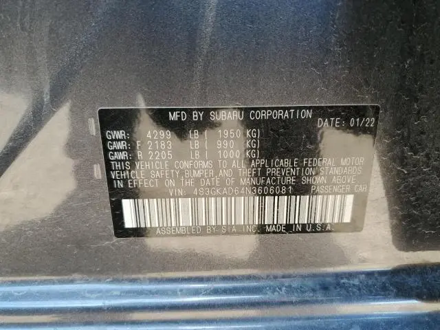 2022 SUBARU IMPREZA PREMIUM  