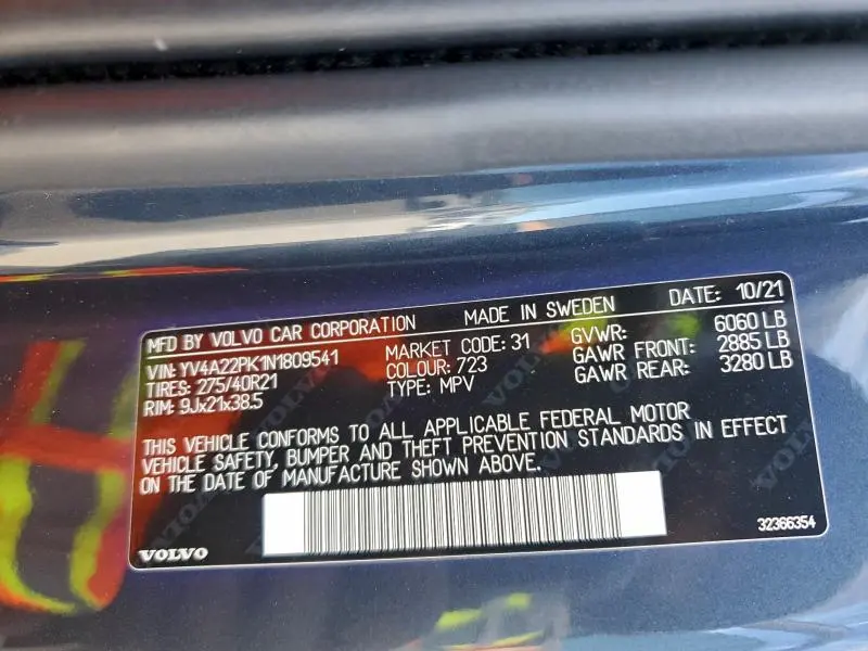 2022 VOLVO XC90 T6 MOMENTUM  