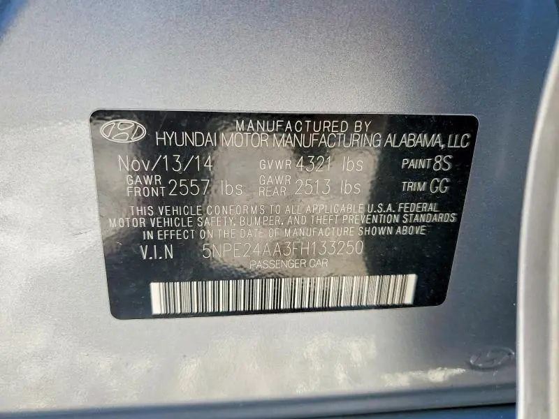 2015 HYUNDAI SONATA ECO  