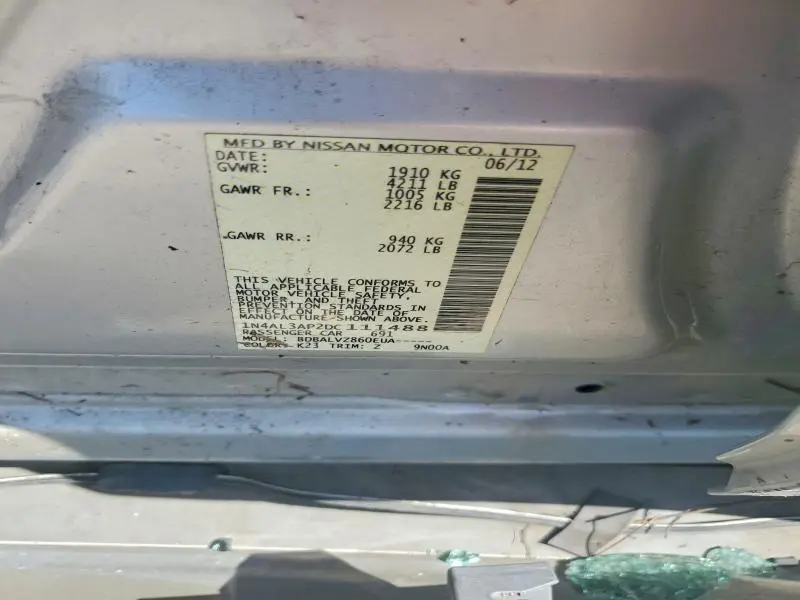 2013 NISSAN ALTIMA 2.5  