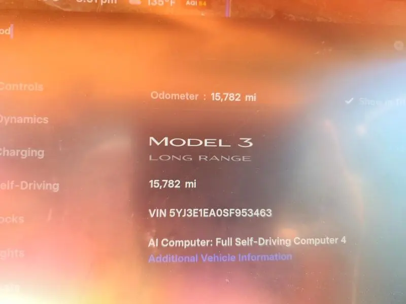 2025 TESLA MODEL 3   