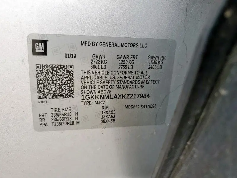 2019 GMC ACADIA SLT-1  