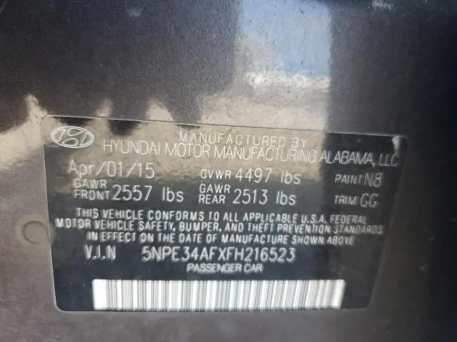 2015 HYUNDAI SONATA SPORT  