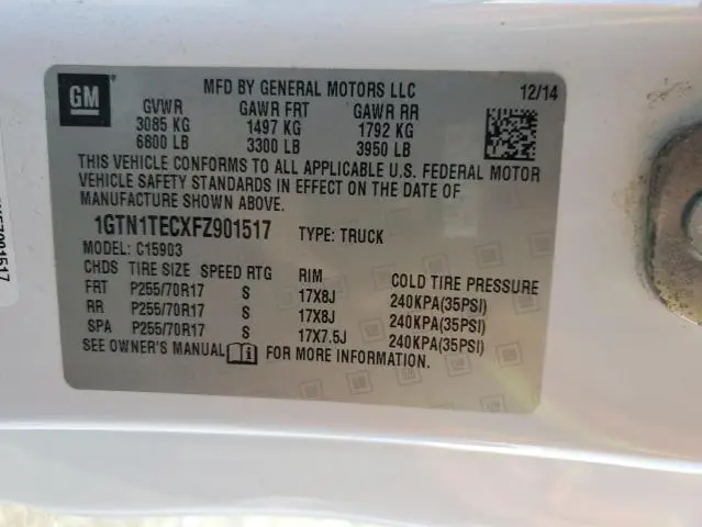 2015 GMC SIERRA C1500  