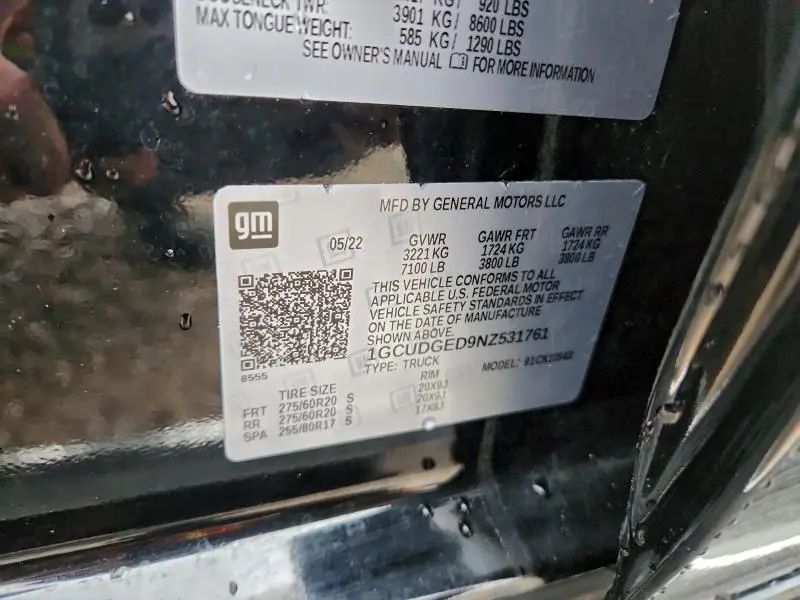 2022 CHEVROLET SILVERADO K1500 LTZ  