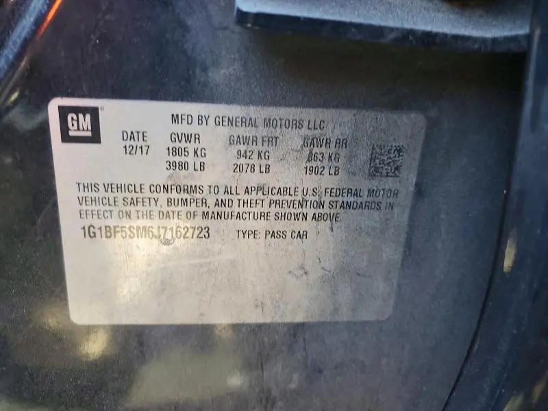 2018 CHEVROLET CRUZE PREMIER  