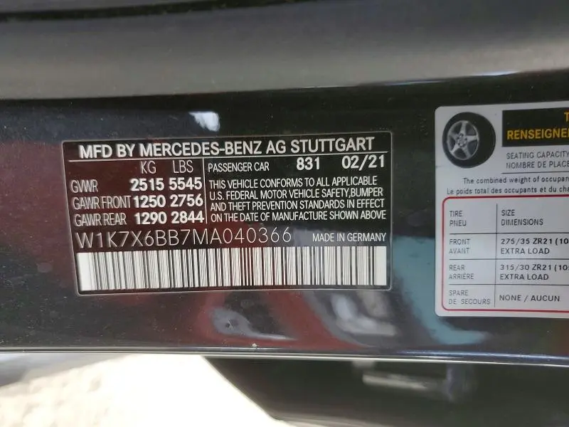 2021 MERCEDES-BENZ AMG GT 53  