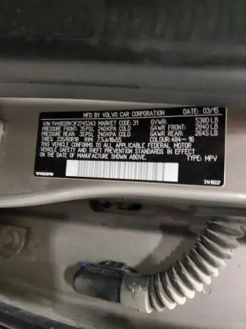 2015 VOLVO XC60 T6 PREMIER  