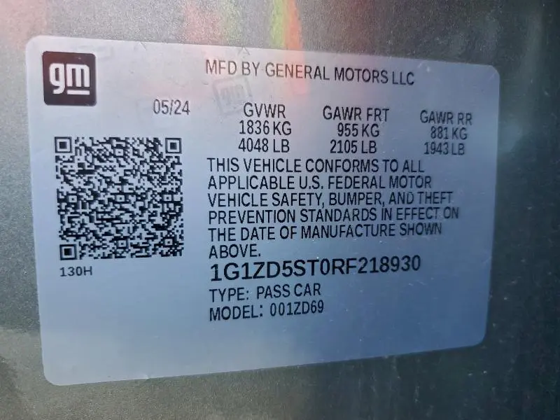 2024 CHEVROLET MALIBU LT  