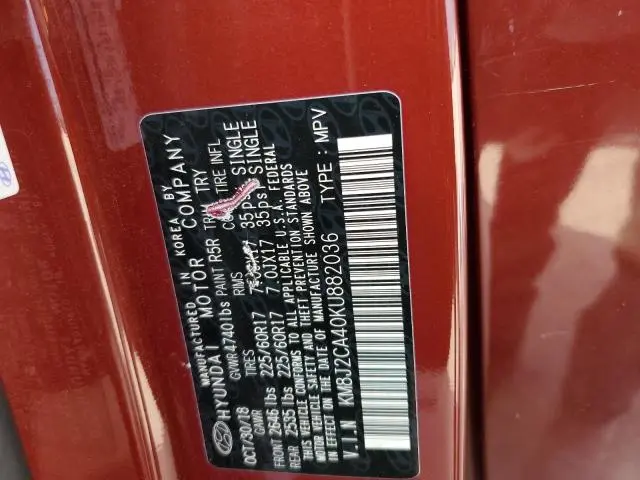 2019 HYUNDAI TUCSON SE  