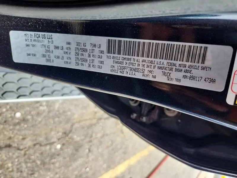 2019 RAM 1500 BIG HORN  