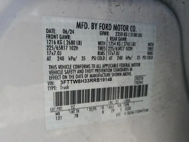 2024 FORD MAVERICK XLT  