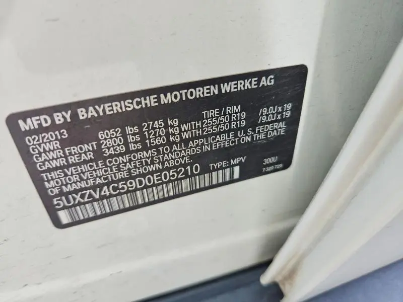 2013 BMW X5 XDRIVE35I  