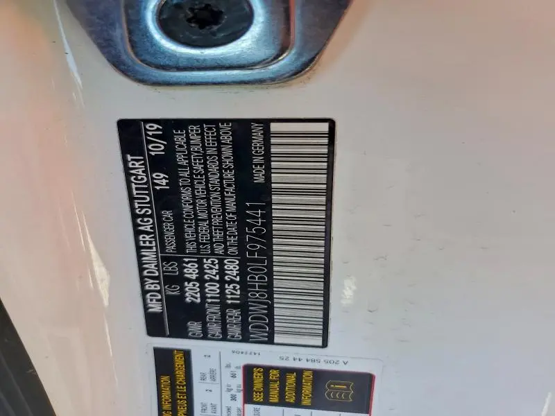 2020 MERCEDES-BENZ C 63 AMG-S  