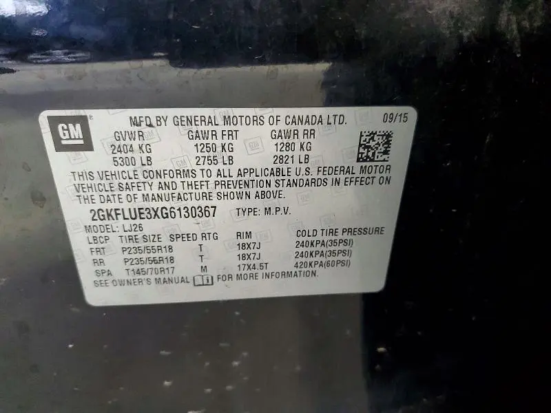 2016 GMC TERRAIN SLT  