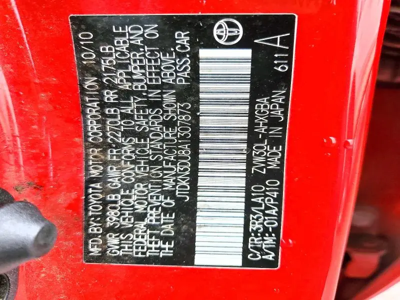 2010 TOYOTA PRIUS IV  