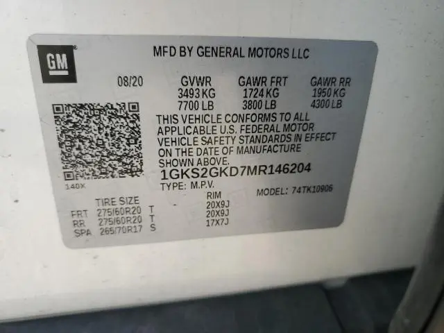 2021 GMC YUKON XL K1500 SLT  