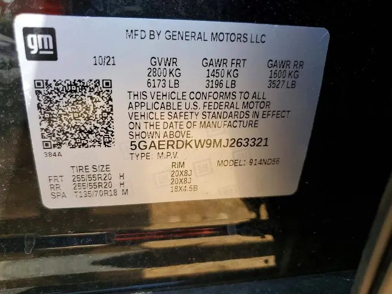 2021 BUICK ENCLAVE AVENIR  