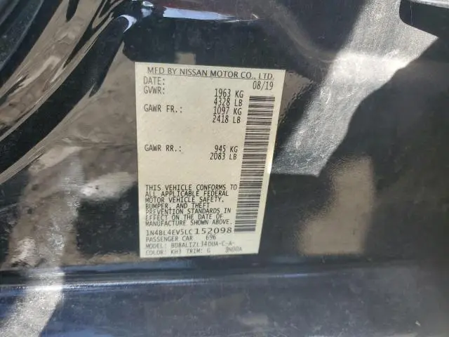 2020 NISSAN ALTIMA SL  