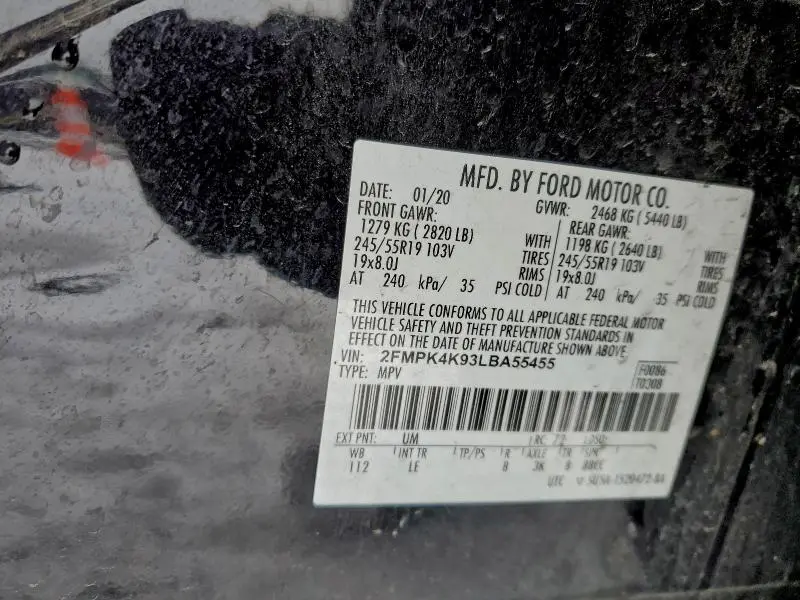 2020 FORD EDGE TITANIUM  