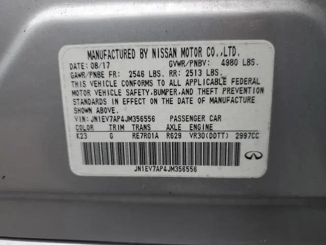 2018 INFINITI Q50 LUXE