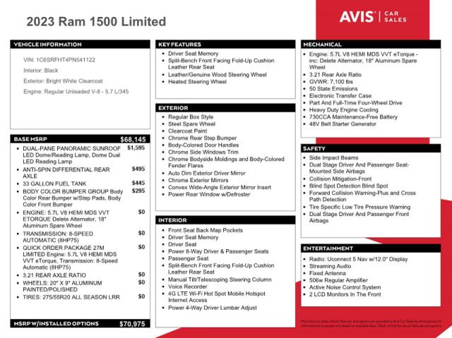 2023 RAM 1500 LIMITED