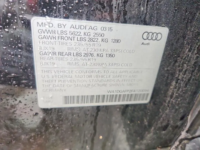 2015 AUDI Q5 PREMIUM PLUS  