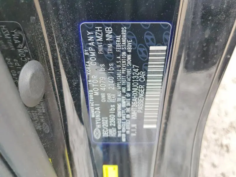 2022 HYUNDAI VELOSTER N BASE  