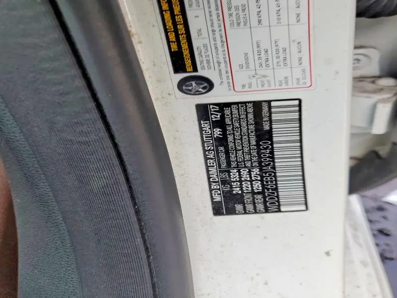 2018 MERCEDES-BENZ E 43 4MATIC AMG  