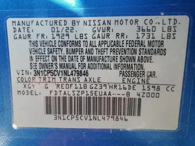 2022 NISSAN KICKS SV