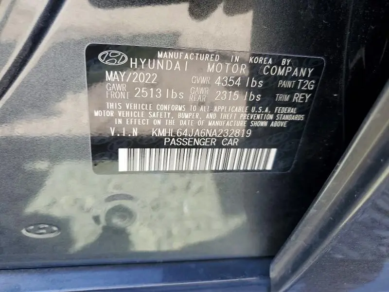 2022 HYUNDAI SONATA SEL  