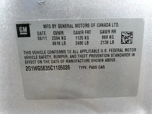 2012 CHEVROLET IMPALA LT  