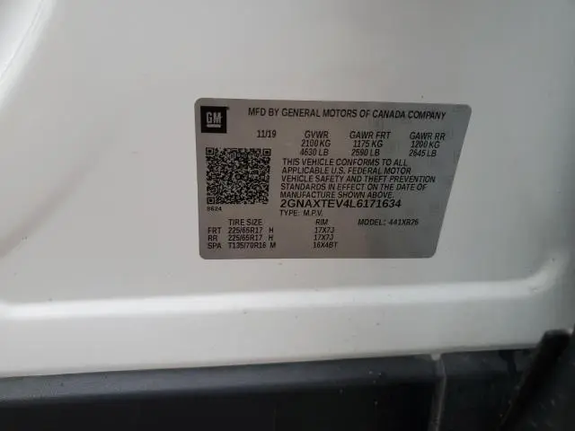 2020 CHEVROLET EQUINOX LT  