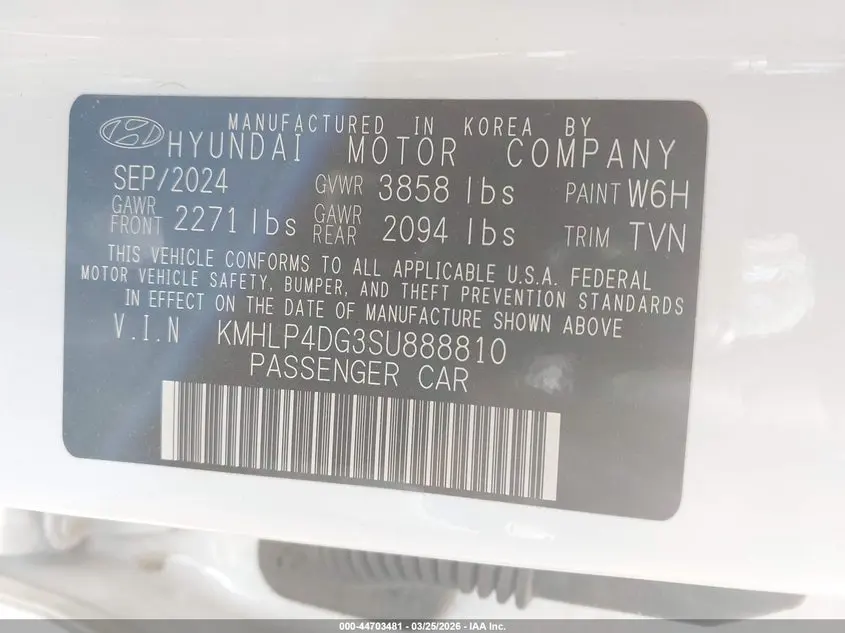 2025 HYUNDAI ELANTRA LIMITED