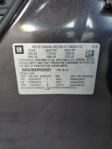 2015 GMC TERRAIN SLT  
