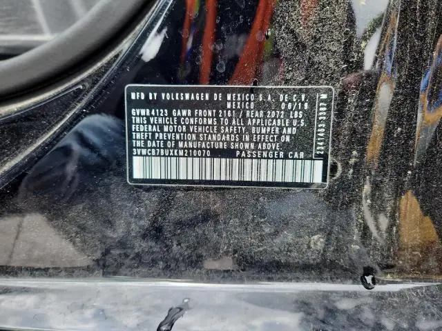 2019 VOLKSWAGEN JETTA S  