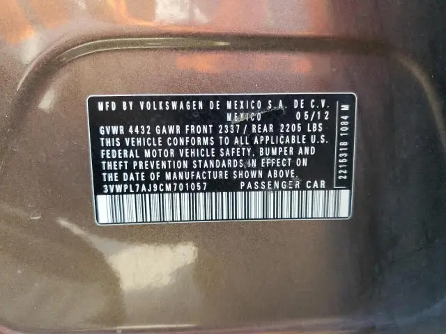 2012 VOLKSWAGEN JETTA TDI  