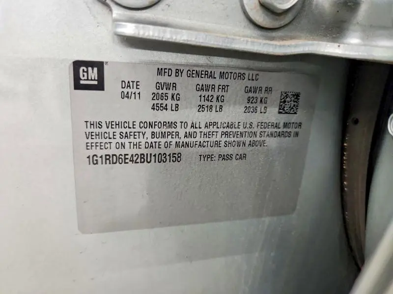 2011 CHEVROLET VOLT   